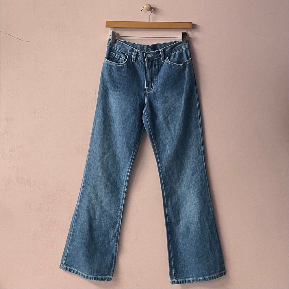 Vintage American Eagle Low Rise Medium Wash Boot Cut Jeans Size 14 GUC